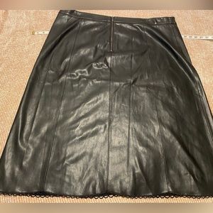 Michel Studio Faux Leather skirt